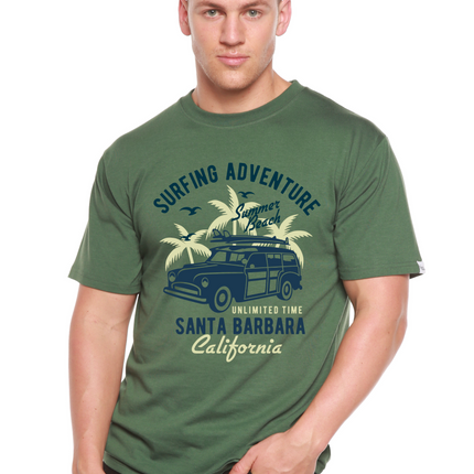Surfing Adventure Spun Bamboo® Men's Bamboo Viscose/Organic Cotton Short Sleeve Graphic T-Shirt