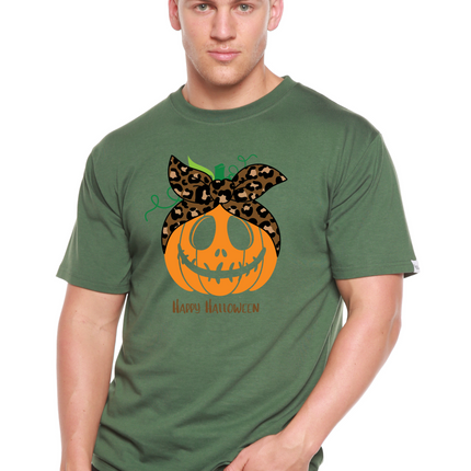 Happy Halloween Men's Bamboo Viscose/Organic Cotton Short Sleeve Graphic T-Shirt