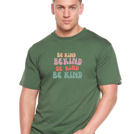 Be Kind Men's Bamboo Viscose/Organic Cotton Short Sleeve Graphic T-Shirt