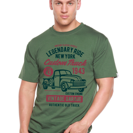 Legendary Ride Custom Truck Men's Bamboo Viscose/Organic Cotton Short Sleeve Graphic T-Shirt