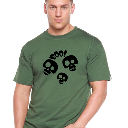 Halloween Boo Unisex Bamboo Viscose/Organic Cotton Short Sleeve Graphic T-Shirt