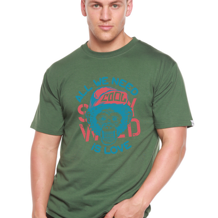 All We Need is Love Men's Bamboo Viscose/Organic Cotton Short Sleeve Graphic T-Shirt