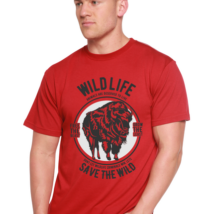 Wild Life Spun Bamboo® Men's Bamboo Viscose/Organic Cotton Short Sleeve Graphic T-Shirt