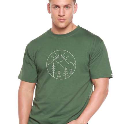 Nature Lover Hike Men's Bamboo Viscose/Organic Cotton Short Sleeve Graphic T-Shirt