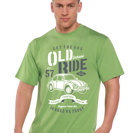 Old School Ride Spun Bamboo® Men's Bamboo Viscose/Organic Cotton Short Sleeve Graphic T-Shirt