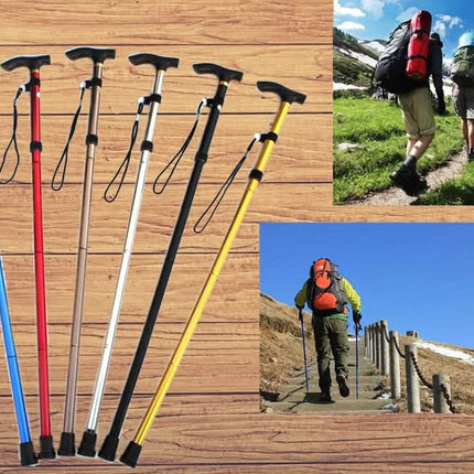 Portable Aluminum Folding Walking Travel Stick Cane