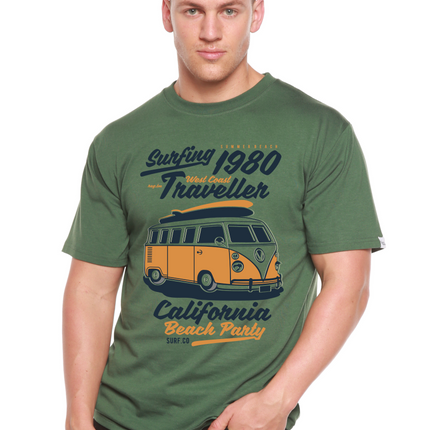 Surfing 1980 Spun Bamboo® Men's Bamboo Viscose/Organic Cotton Short Sleeve Graphic T-Shirt