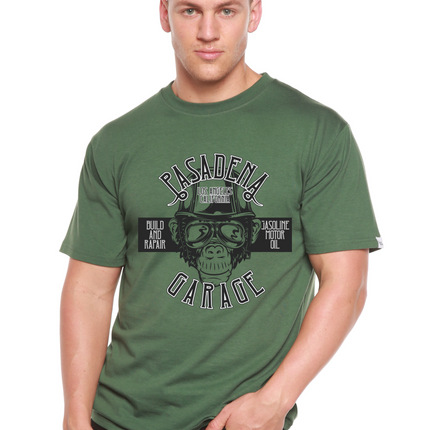 Pasadena Garage Men's Bamboo Viscose/Organic Cotton Short Sleeve Graphic T-Shirt