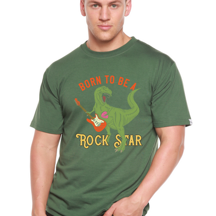 Born To Be A Rock Star Men's Bamboo Viscose/Organic Cotton Short Sleeve Graphic T-Shirt