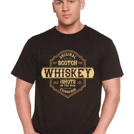 Whiskey Men's Bamboo Viscose/Organic Cotton Short Sleeve Graphic T-Shirt