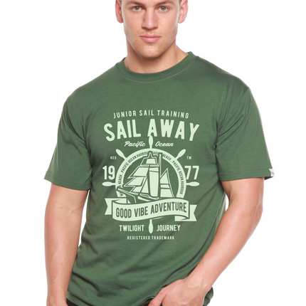 Sail Away Spun Bamboo® Men's Bamboo Viscose/Organic Cotton Short Sleeve Graphic T-Shirt
