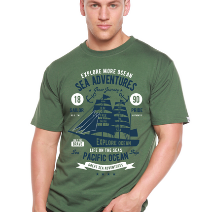 Sea Adventures Spun Bamboo® Men's Bamboo Viscose/Organic Cotton Short Sleeve Graphic T-Shirt