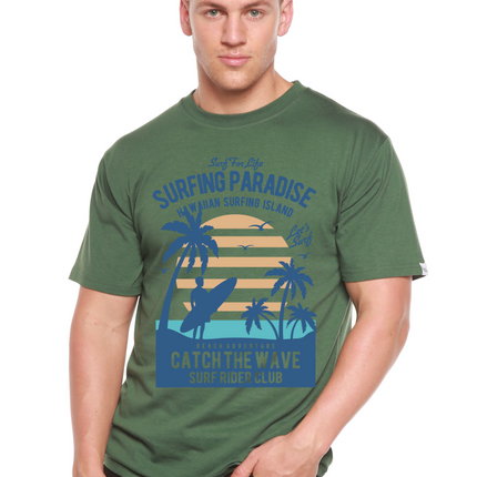 Surfing Paradis Spun Bamboo® Men's Bamboo Viscose/Organic Cotton Short Sleeve Graphic T-Shirt