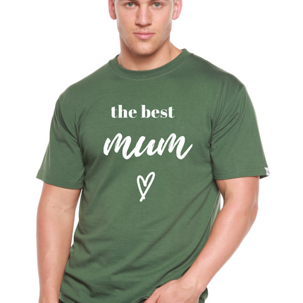 The Best Mum Unisex Bamboo Viscose/Organic Cotton Short Sleeve Graphic T-Shirt
