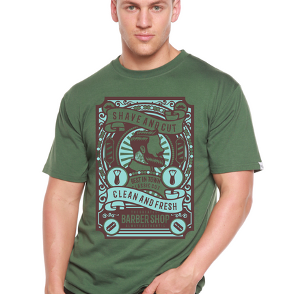 Shave and Cut Spun Bamboo® Men's Bamboo Viscose/Organic Cotton Short Sleeve Graphic T-Shirt
