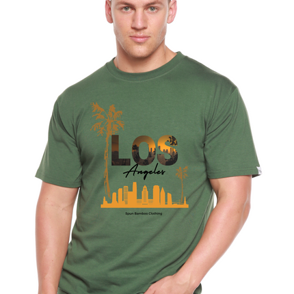 Los Angeles Unisex Bamboo Viscose/Organic Cotton Short Sleeve Graphic T-Shirt
