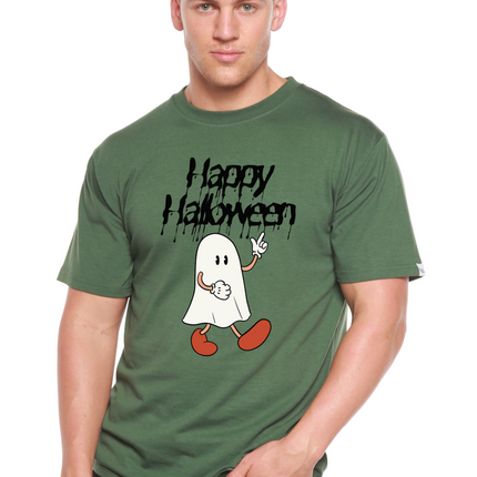 Happy Halloween Men's Bamboo Viscose/Organic Cotton Short Sleeve Graphic T-Shirt