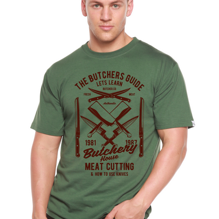 Butchery House Men's Bamboo Viscose/Organic Cotton Short Sleeve Graphic T-Shirt