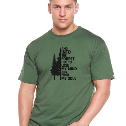 And Into The Forest I Go Men's Bamboo Viscose/Organic Cotton Short Sleeve Graphic T-Shirt