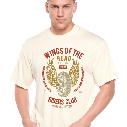 Wings Of The Road Spun Bamboo® Men's Bamboo Viscose/Organic Cotton Short Sleeve Graphic T-Shirt