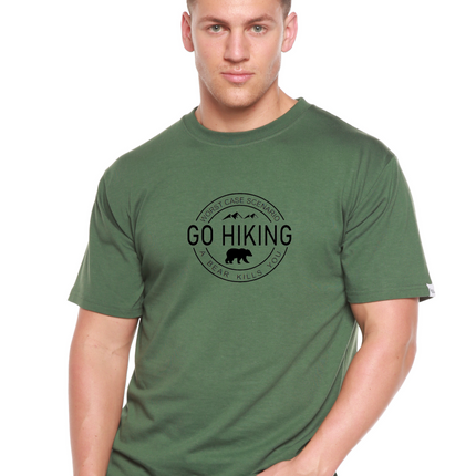Go Hiking Men's Bamboo Viscose/Organic Cotton Short Sleeve Graphic T-Shirt