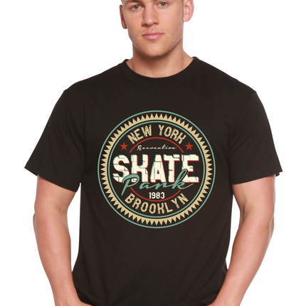 New York Skate Pank Men's Bamboo Viscose/Organic Cotton Short Sleeve Graphic T-Shirt