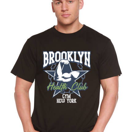 Brooklyn Health Club Men's Bamboo Viscose/Organic Cotton Short Sleeve Graphic T-Shirt