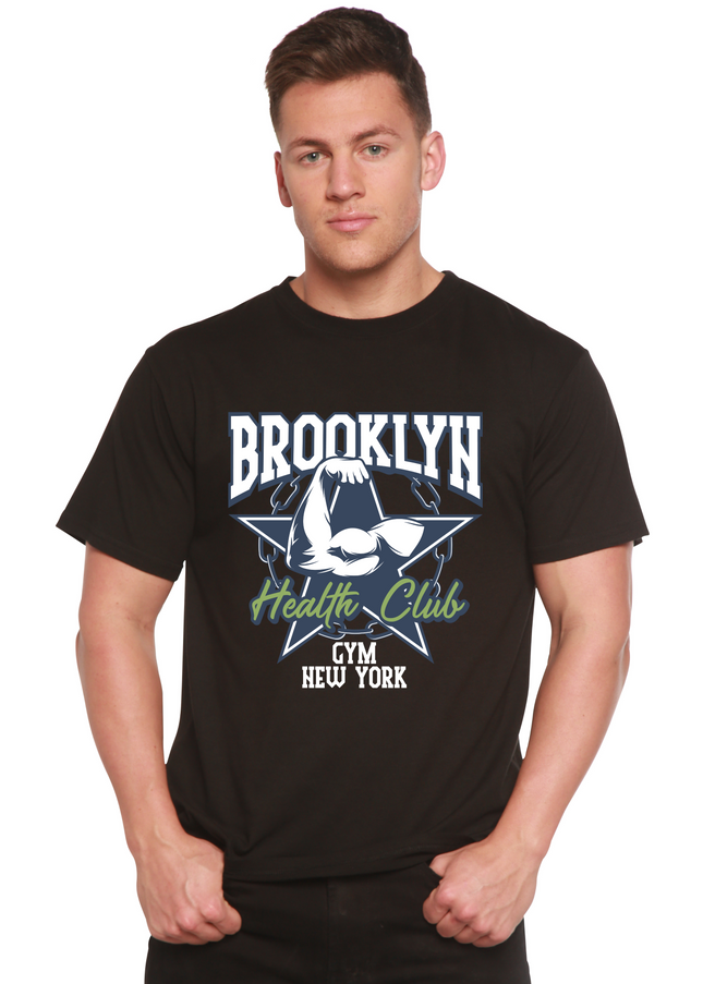 Brooklyn Health Club Men's Bamboo Viscose/Organic Cotton Short Sleeve Graphic T-Shirt