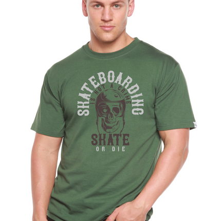 Skate Boarding Men's Bamboo Viscose/Organic Cotton Short Sleeve Graphic T-Shirt