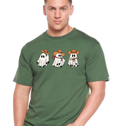 Cowboy Ghosts Unisex Bamboo Viscose/Organic Cotton Short Sleeve Graphic T-Shirt