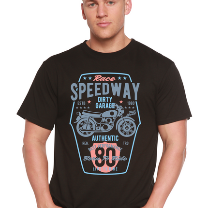 Speedway Motorcycle Spun Bamboo® Men's Bamboo Viscose/Organic Cotton Short Sleeve Graphic T-Shirt