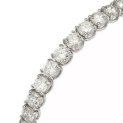 5 Cts Lab-Grown Round Brilliant Cut Diamonds Tennis Bracelet in 14K White Gold