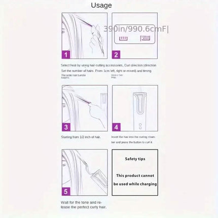 5 Heat Settings Auto-Curler for Luscious Locks