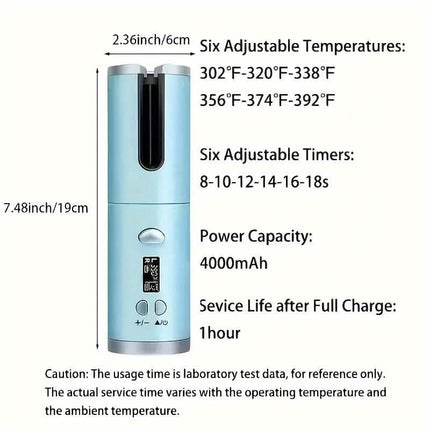 5 Heat Settings Auto-Curler for Luscious Locks