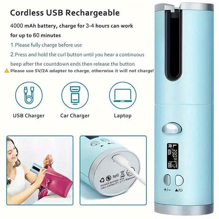 5 Heat Settings Auto-Curler for Luscious Locks