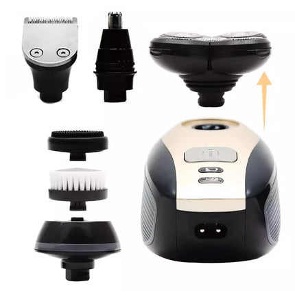 5-in-1 4D Rotary Electric Shaver Beard Trimmer