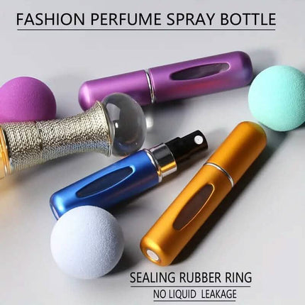 5-Pack: 0.17 Oz Matte Mini Perfume Atomizers