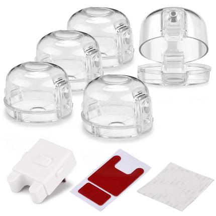 5-Pack: Kitchen Gas Electric Stove Knob Safety Covers