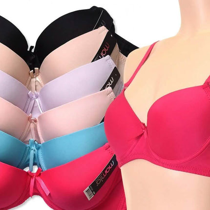 5-Pack: Mamia Women's Demi-Cup Multi-Way Bra - Size: 38C