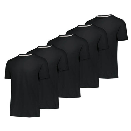 5-Pack: Men's Moisture-Wicking Active Athletic Performance Tees