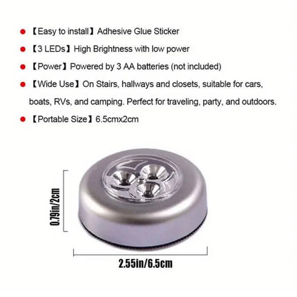 5-Pack: Touch Activated LED Lights