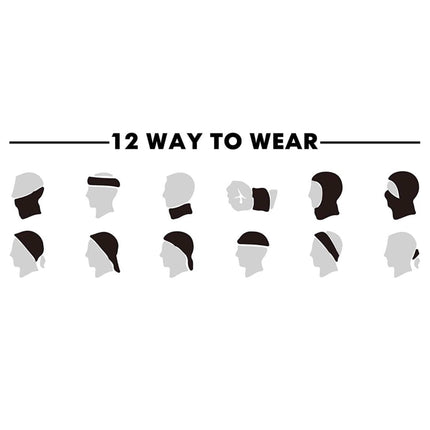 5-Pack: Unisex Moisture Wicking Gaiter Face Neck Scarf Bandanna