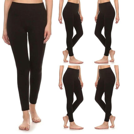5-Pack: Women's Premium Fleece Leggings