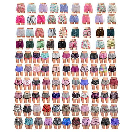 5-Pack: Women's Soft Comfy Printed Lounge Sleep Pajama Short