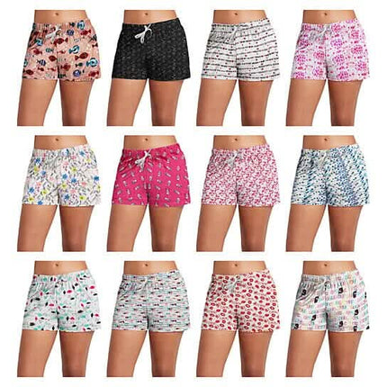 5-Pack: Women's Soft Comfy Printed Lounge Sleep Pajama Short