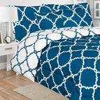 Quatrefoil Navy / Twin