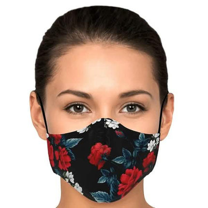 5-Pieces: Fashion Cotton Face Mask Floral Print Half Face Mouth Muffle Masks Health