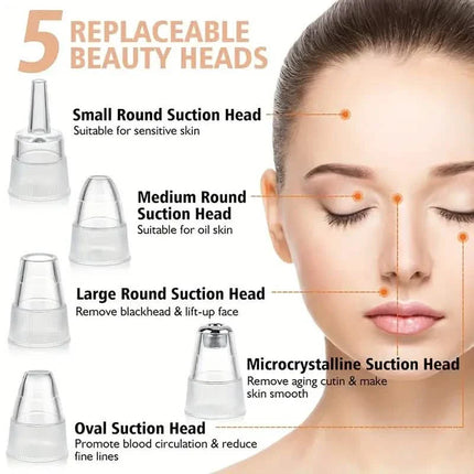 5-Suction Blackhead Removal Face Pore Cleaner