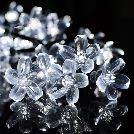50 LED Fairy Flower Blossom Solar String Lights