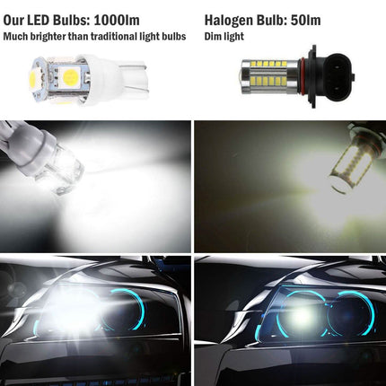 50-Piece: LED Car Light Bulbs